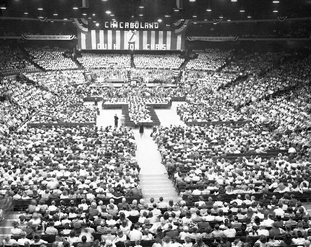 Archival photo from the Youth For Christ movement